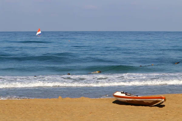 Sauvetage Bateau Sur Plage Bord Mer — Photo