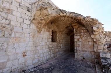 Yehiam eski kale İsrail kuzeyde XIII yüzyılda Haçlılar tarafından inşa edildi 