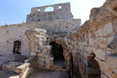 Yehiam eski kale İsrail kuzeyde XIII yüzyılda Haçlılar tarafından inşa edildi 