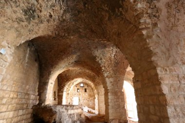 Yehiam eski kale İsrail kuzeyde XIII yüzyılda Haçlılar tarafından inşa edildi 