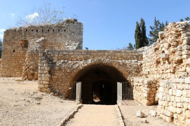 Yehiam eski kale İsrail kuzeyde XIII yüzyılda Haçlılar tarafından inşa edildi 