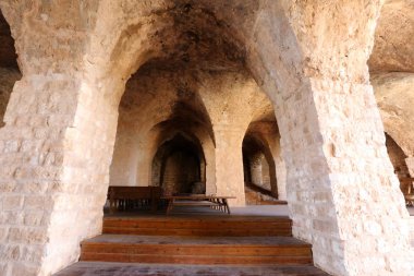 Yehiam eski kale İsrail kuzeyde XIII yüzyılda Haçlılar tarafından inşa edildi 