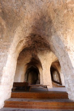 Yehiam eski kale İsrail kuzeyde XIII yüzyılda Haçlılar tarafından inşa edildi 