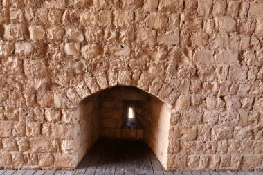 Yehiam eski kale İsrail kuzeyde XIII yüzyılda Haçlılar tarafından inşa edildi 