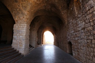 Yehiam eski kale İsrail kuzeyde XIII yüzyılda Haçlılar tarafından inşa edildi 