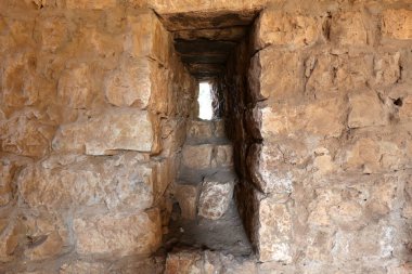 Yehiam eski kale İsrail kuzeyde XIII yüzyılda Haçlılar tarafından inşa edildi 