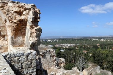 Yehiam eski kale İsrail kuzeyde XIII yüzyılda Haçlılar tarafından inşa edildi 