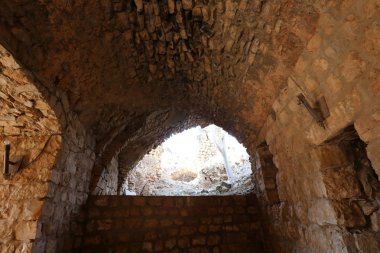 Yehiam eski kale İsrail kuzeyde XIII yüzyılda Haçlılar tarafından inşa edildi 