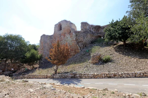 Antigua Fortaleza Yehiam Fue Construida Norte Israel Por Los Cruzados — Foto de Stock