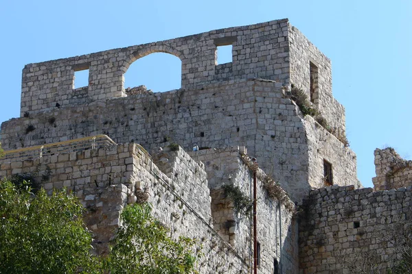 Antica Fortezza Yehiam Costruita Nel Nord Israele Dai Crociati Nel — Foto Stock