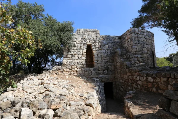 Starobylé Pevnosti Yehiam Byl Postaven Severu Izraele Křižáky Xiii Století — Stock fotografie