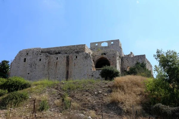 Antiga Fortaleza Yehiam Foi Construída Norte Israel Pelos Cruzados Século — Fotografia de Stock