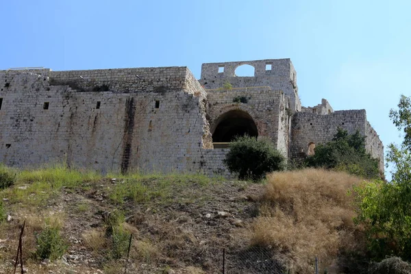 Yehiam eski kale İsrail kuzeyde XIII yüzyılda Haçlılar tarafından inşa edildi 