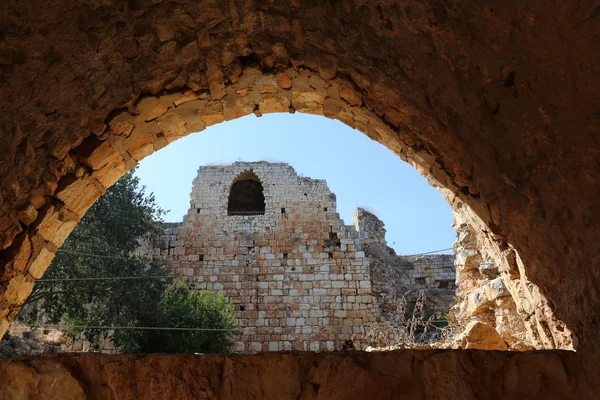 Oude Vesting Van Yehiam Werd Gebouwd Het Noorden Van Israël — Stockfoto