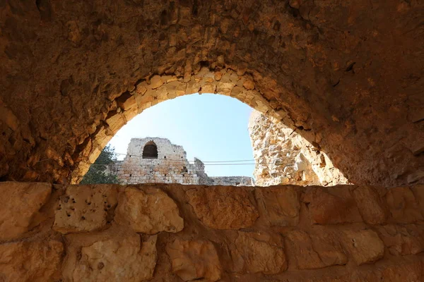 Antiga Fortaleza Yehiam Foi Construída Norte Israel Pelos Cruzados Século — Fotografia de Stock