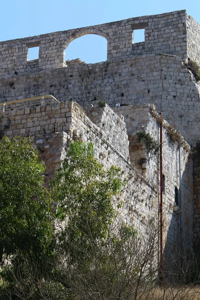 Antigua Fortaleza Yehiam Fue Construida Norte Israel Por Los Cruzados —  Fotos de Stock