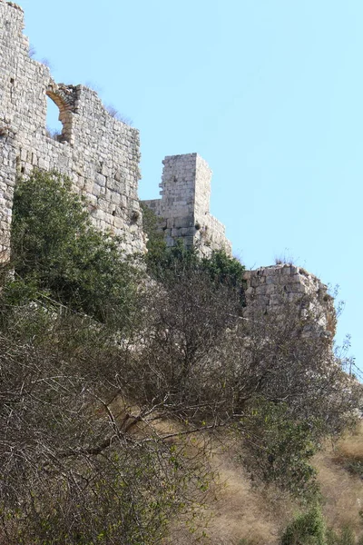 Oude Vesting Van Yehiam Werd Gebouwd Het Noorden Van Israël — Stockfoto