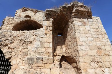 Yehiam eski kale İsrail kuzeyde XIII yüzyılda Haçlılar tarafından inşa edildi 