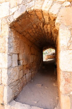 Yehiam eski kale İsrail kuzeyde XIII yüzyılda Haçlılar tarafından inşa edildi 