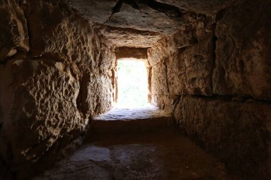 Yehiam eski kale İsrail kuzeyde XIII yüzyılda Haçlılar tarafından inşa edildi 