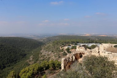 Yehiam eski kale İsrail kuzeyde XIII yüzyılda Haçlılar tarafından inşa edildi 
