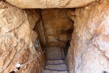 Yehiam eski kale İsrail kuzeyde XIII yüzyılda Haçlılar tarafından inşa edildi 