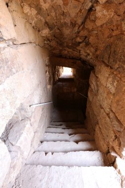 Yehiam eski kale İsrail kuzeyde XIII yüzyılda Haçlılar tarafından inşa edildi 