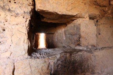 Yehiam eski kale İsrail kuzeyde XIII yüzyılda Haçlılar tarafından inşa edildi 