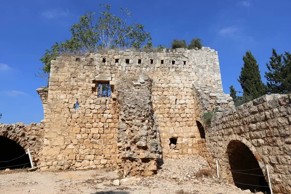 Antiga Fortaleza Yehiam Foi Construída Norte Israel Pelos Cruzados Século — Fotografia de Stock