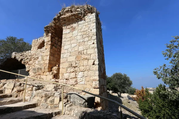Yehiam eski kale İsrail kuzeyde XIII yüzyılda Haçlılar tarafından inşa edildi 