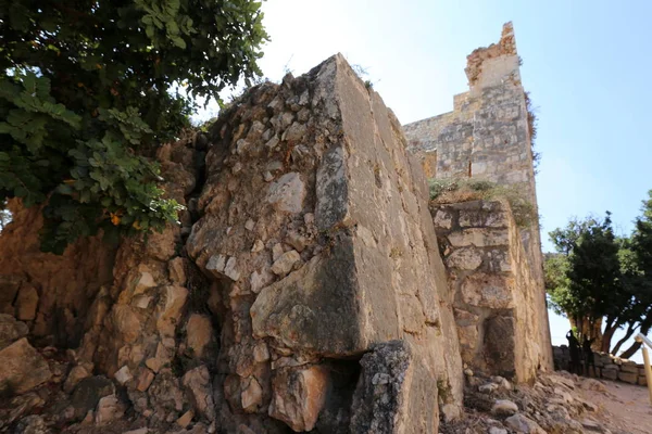 Ancienne Forteresse Yehiam Été Construite Dans Nord Israël Par Les — Photo