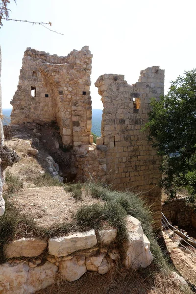 Ancienne Forteresse Yehiam Été Construite Dans Nord Israël Par Les — Photo