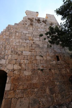 Yehiam eski kale İsrail kuzeyde XIII yüzyılda Haçlılar tarafından inşa edildi 