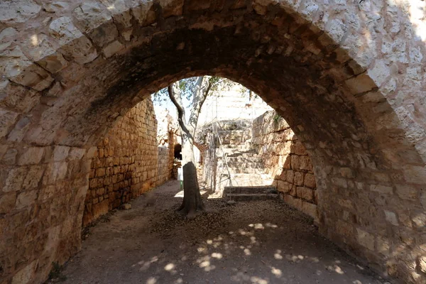 Yehiam eski kale İsrail kuzeyde XIII yüzyılda Haçlılar tarafından inşa edildi 