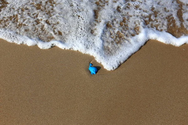 以色列北部地中海的沙质海岸 — 图库照片