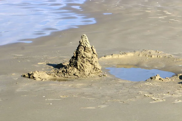 Sandküste Des Mittelmeeres Norden Islands — Stockfoto