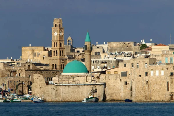 Old City Acre Kale Akdeniz Kıyısında — Stok fotoğraf