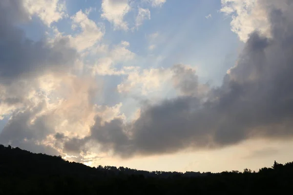 Het Zicht Het Aardoppervlak Lucht Hangt Van Tijd Van Dag — Stockfoto