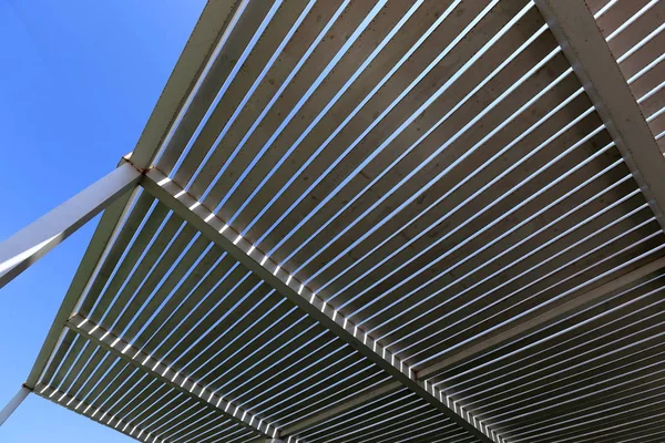 Canopy Захисту Від Сонячних Променів Середземноморському Узбережжі — стокове фото