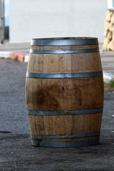 Naturaleza Muerta Con Barril Agua — Foto de Stock