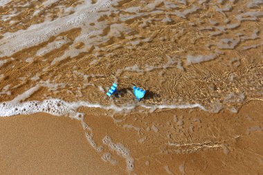 ıssız Kuzey İsrail'in Akdeniz kıyısında 