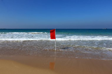 ıssız Kuzey İsrail'in Akdeniz kıyısında 