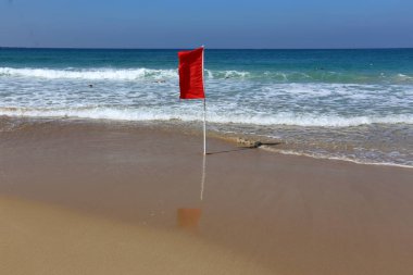 ıssız Kuzey İsrail'in Akdeniz kıyısında 