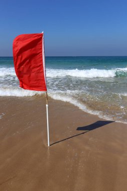 ıssız Kuzey İsrail'in Akdeniz kıyısında 