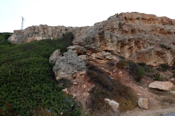 Piedras Encuentran Parque Abierto Orillas Del Mediterráneo —  Fotos de Stock