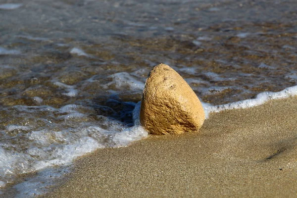 Steine Liegen Einem Offenen Park Ufer Des Mittelmeeres — Stockfoto