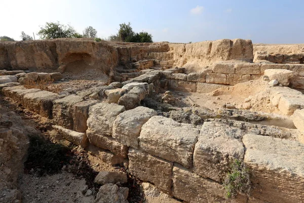 Ruinas Una Ciudad Antigua Tiempos Cruzados Séforis Norte Israel — Foto de Stock