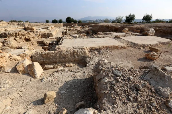 Ruinas Una Ciudad Antigua Tiempos Cruzados Séforis Norte Israel — Foto de Stock