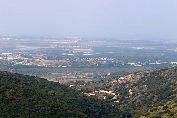 Горный Ландшафт Западной Галилее Северной Части Израиля — стоковое фото