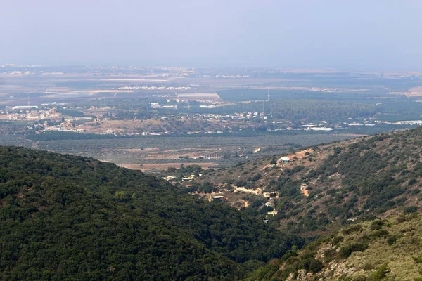 Paisagem Montanhosa Galileu Ocidental Norte Israel — Fotografia de Stock